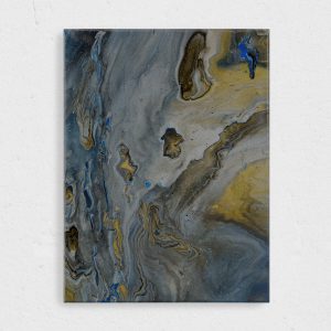 acryl leinwand kuns abstract grau blau und gelb